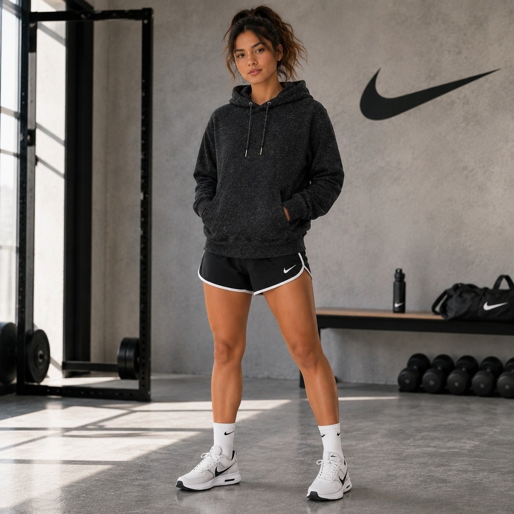 NIKE Women's Sweatshirt SMALL Pullover Hoodie Soft Knit Cowl Neck CU8778-010